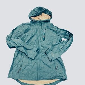 Paradox Teal Windbreaker with Hood Size Medium